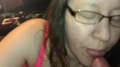 Amateur MILF With Glasses POV Cocksucking