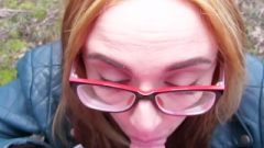 Ginger Student Eva With Kinky Glasses Goes All Out