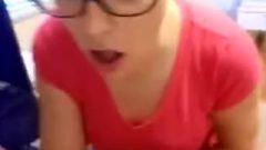 Teen Doll With Glasses Sucking Dick Tool To Orgasm