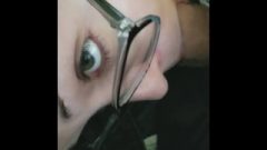 Close Up BlowJob In Glasses