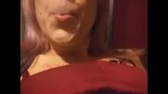 Girl In Glasses On Periscope Playing With Enormous Tits While Eating Dick Smoke