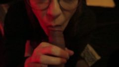 THE BIG KISS: Femme Fatale In Glasses Gives This Private Penis A Flirtatious Reward