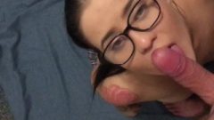 Pretty Teen With Glasses Craves Eating Cock And Talking DIRTY