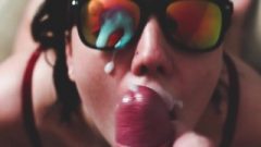 Amateur Wife Blow-Job And Sperm On Glasses POV