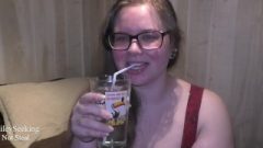 BBW Drinks Four Glasses Of Water