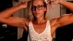 Cam Female With Glasses Tummy Biceps