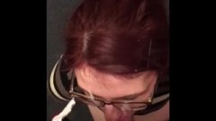 British Female With Glasses From Imnaughty,co.uk Gets A Huge Facial