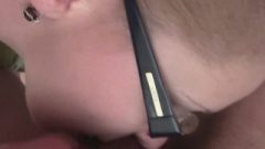Filthy Busty Golden-haired Gives Fantastic Head And Titty Job